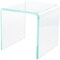 Plymor Clear Acrylic "Green Glass-Look Beveled Edge" Display Riser 5" x 5" x 5" (1/4" thick)